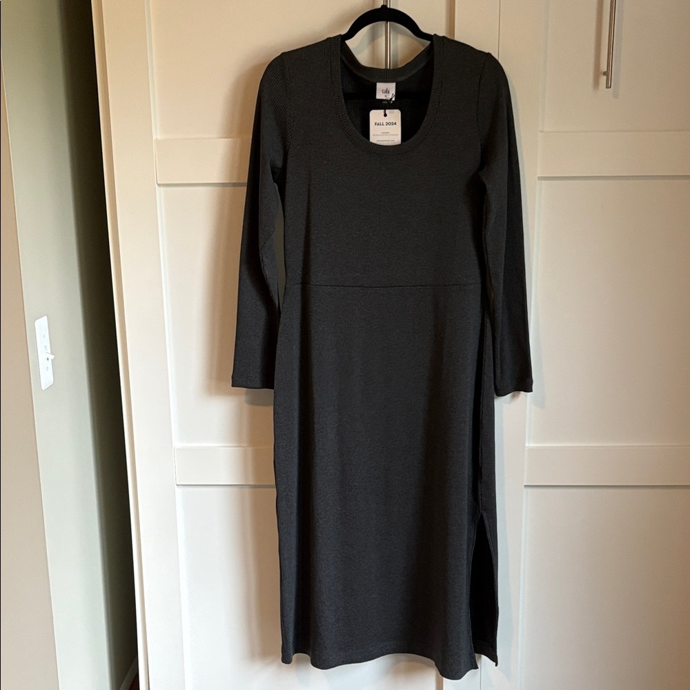 CAbi Any Day Dress Heather Charcoal